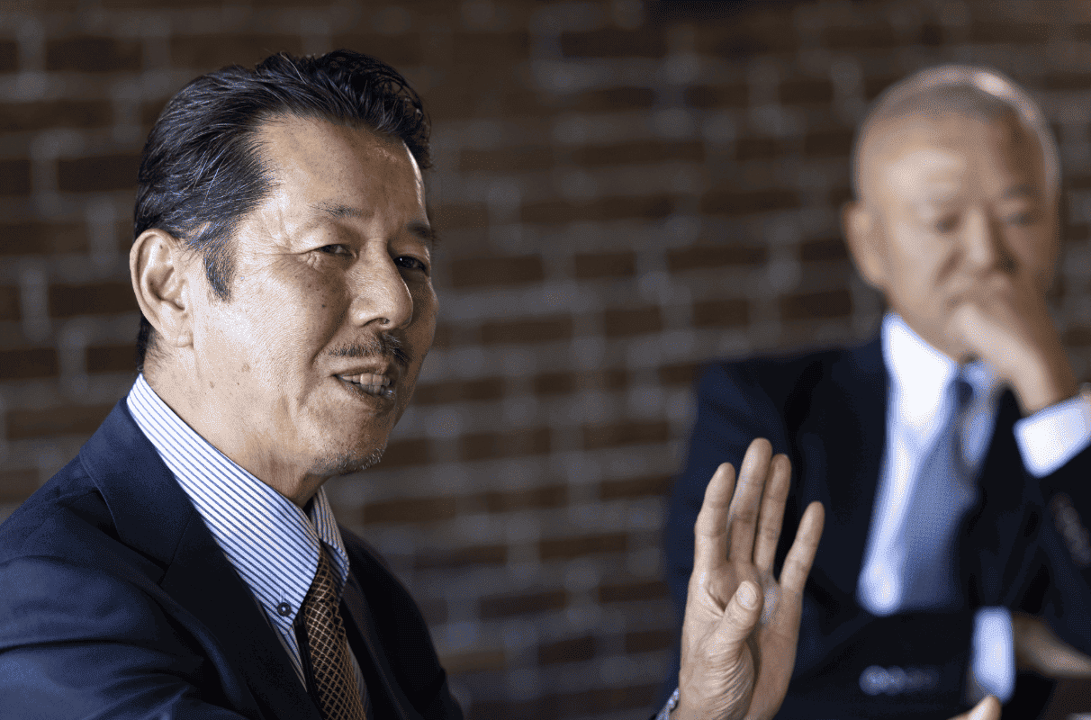 桐畑龙典发表讲话的样子
